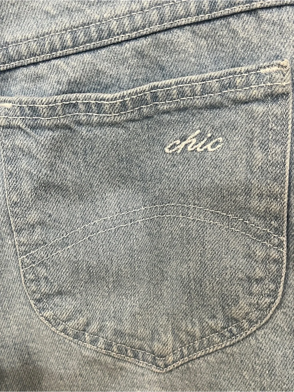 Vintage Chic Denim Bermuda Shorts 90s Retro Longline Americana Casual